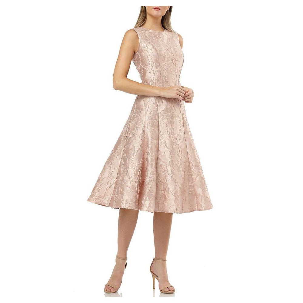 Carmen Marc Valvo Infusion Brocade Cocktail Dress